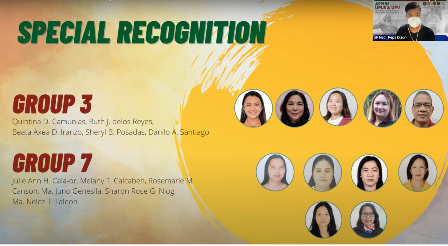 Special Recognition